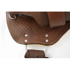 New 15 Round Skirt Trail Western Saddle With Tack