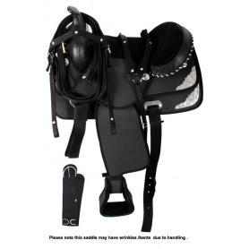 15-17 Black Synthetic Western Trail Horse Saddle Tack Girth