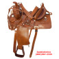 New 18 Fancy hand tooled leather Horse saddle