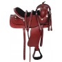 Western Leather Pleasure Trail Horse Saddle Tack 15 17