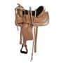 Western Pleasure Trail Tan Horse Leather Saddle 15-17