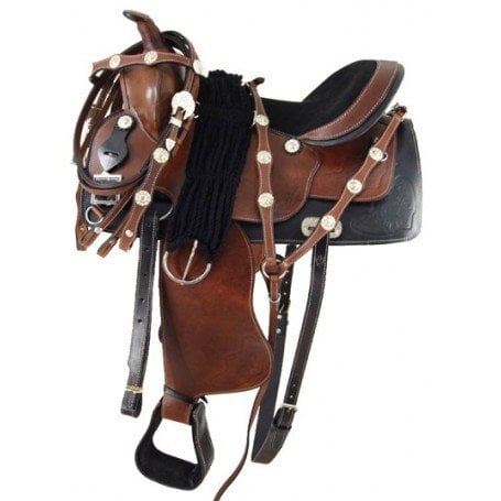 16 WESTERN HORSE TRAIL RIDING SADDLE TACK PACKAGE