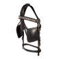 New Black Horse Size Leather Driving Harness