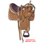 Barrel Racing Purple Ostrich Seat Horse Saddle Tack 16