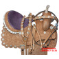 Barrel Racing Purple Ostrich Seat Horse Saddle Tack 16
