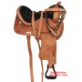 Western Pleasure Trail Horse Leather Saddle 18