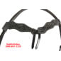 Black Leather Headstall Reins Breast Plate Tack Set