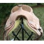 Beautifully Hand Carved Premium saddle w silver