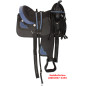 Western Pleasure Trail Blue Synthetic Saddle 15-17