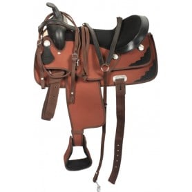 15 Western Synthetic Pleasure Trail Horse Saddle