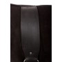 Black  Leather Bareback Pad With Stirrups Girth