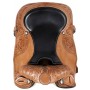 Western Pleasure Leather Horse Saddle Tack 16 18