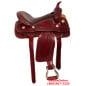 Tooled Western Pleasure Trail Horse Leather Saddle