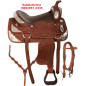 Western Show Horse Leather Saddle 17