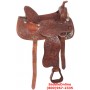 Pleasure Western Horse Trail Leather Saddle 16