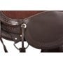 Brown Western Leather Gaited Horse Saddle 16 18