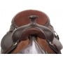 Brown Western Leather Gaited Horse Saddle 16 18