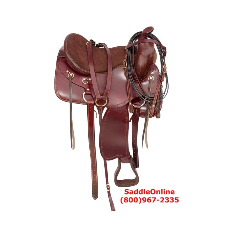 Western Leather Gaited Horse Saddle 16 18