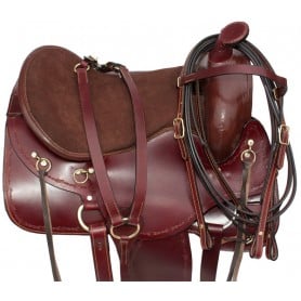 Western Leather Gaited Horse Saddle 16 18