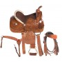 Brown Western Kids Youth Pony Leather Saddle 12 13