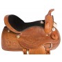 Western Leather Horse Pleasure Trail Saddle Tack 17