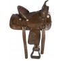 Brown Western Kids Horse Leather Saddle 14