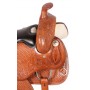 Tan Western Pleasure Trail Horse Leather Saddle 16