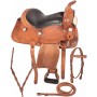 Kids Youth Pony Western Trail Leather Saddle 13