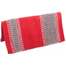 Red 100 Wool Show Cutting Saddle Blanket
