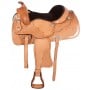 Tan Reining Western Leather Horse Saddle 16