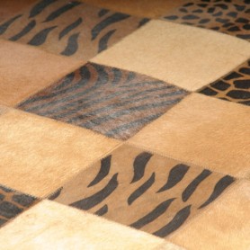 Animal Print 5X8 Cow skin leather Cowhide Rug Carpet