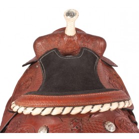 Kids Youth Pony Rough Out Barrel Racing Saddle 12