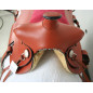 Youth 13-14 Leather Saddle With Tack and Pink Seat