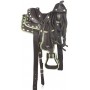 10 Western Green Synthetic Pony Kids Youth Saddle