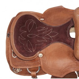Custom Western Trail Ranch Leather Horse Saddle Tack 17 18