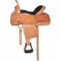 Beautiful Carved Pro Cutter Western Saddle 16