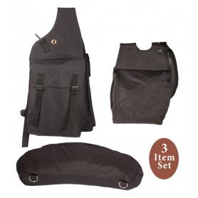 Western Nylon Saddle Bag Horn Bag Cantle Bag Set