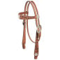 Brown Leather Crystal Headstall Reins Breast Collar Tack Set