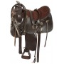 Brown Western Leather Gaited Horse Saddle 16