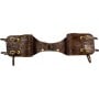 Large Leather Hand Carved Brown Horse Saddle Bags