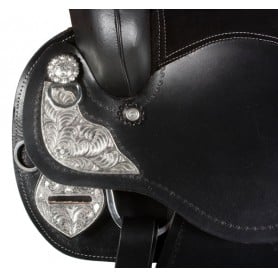 Black Leather Affordable Show Saddles  Tack  18