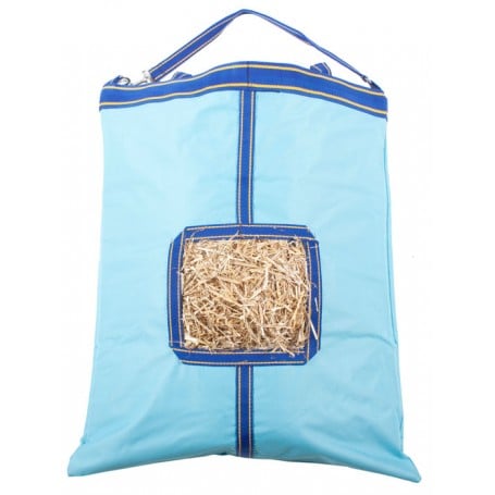 Aqua Royal Blue Deluxe Nylon Hay Bag Top Load
