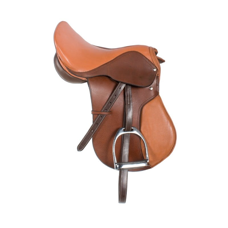 16-18 Tan English Horse Leather Pleasure Saddle