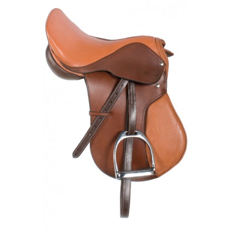 16-18 Tan English Horse Leather Pleasure Saddle