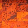 Contemporary 4X6 Cow Skin Leather Orange Cowhide Rug Carpet