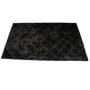Contemporary 5x8 Cow Skin Leather Black Cowhide Rug Carpet