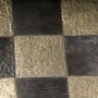 Contemporary 5x8 Cow Skin Leather Brown With Gold Cowhide Rug Ca