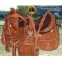 Hand Carved Western Pleasure Trail Barrel Saddle 15