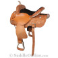 Premium Hand Carved Rawhide Western Barrel Saddle 15