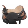 Black Brown Western Trail Synthetic Horse Saddle 16